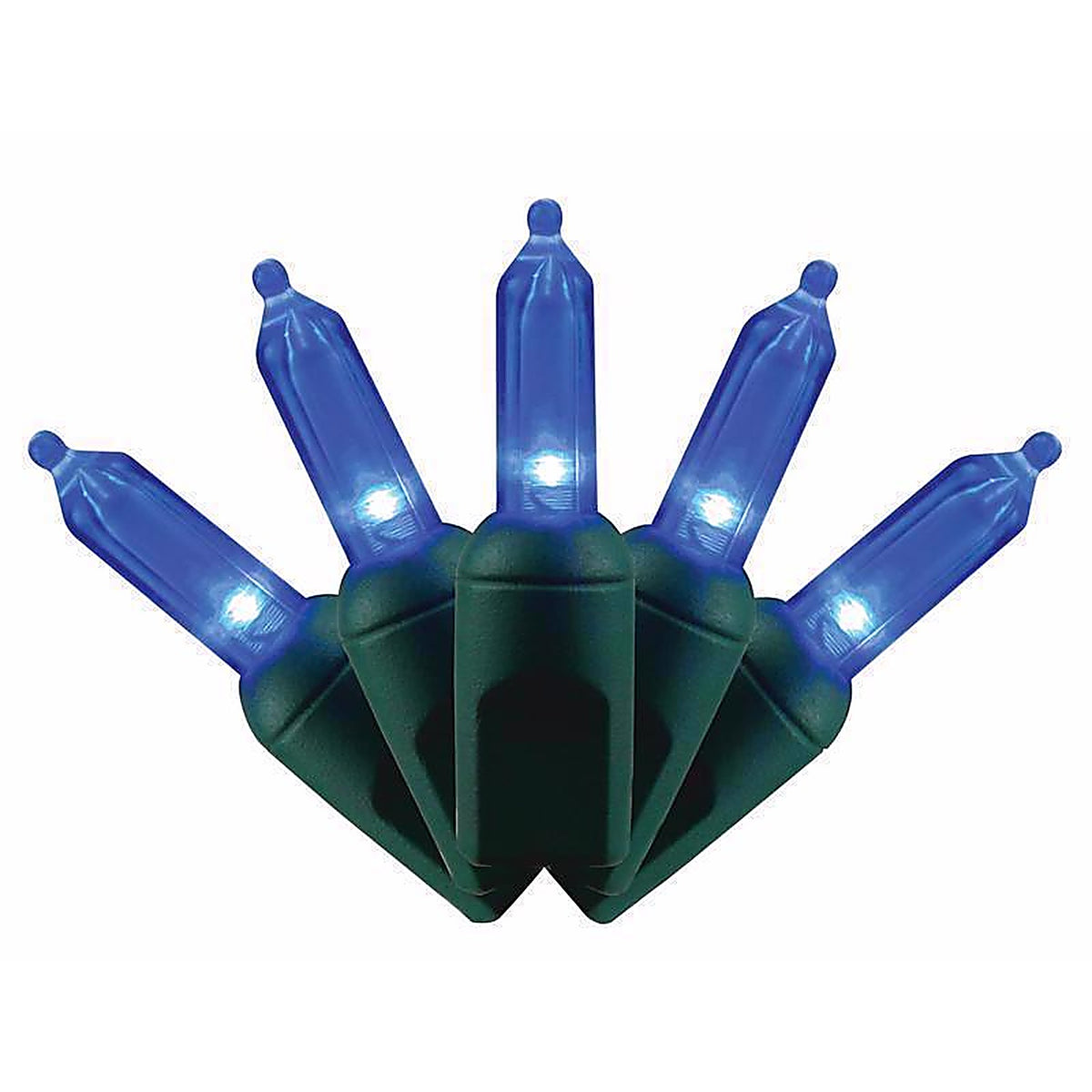 Celebrations - T550BL6A - Platinum LED T5 Blue 50 ct String Christmas Lights 25 ft.