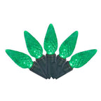 Celebrations - C650GRA - Platinum LED C6 Green 50 ct String Christmas Lights 25 ft.