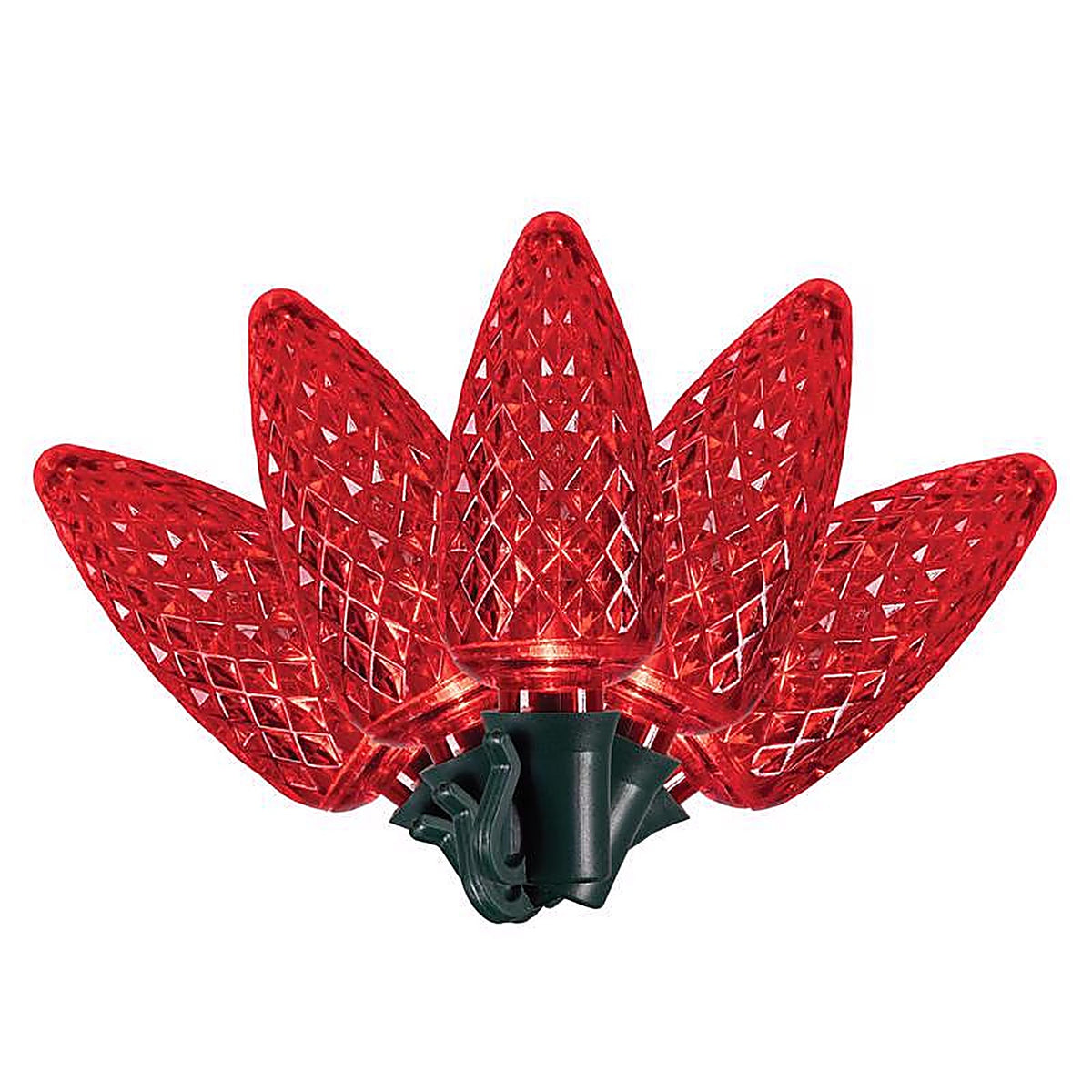 Celebrations - C925FRDA - Platinum LED C9 Red 25 ct String Christmas Lights 25 ft.