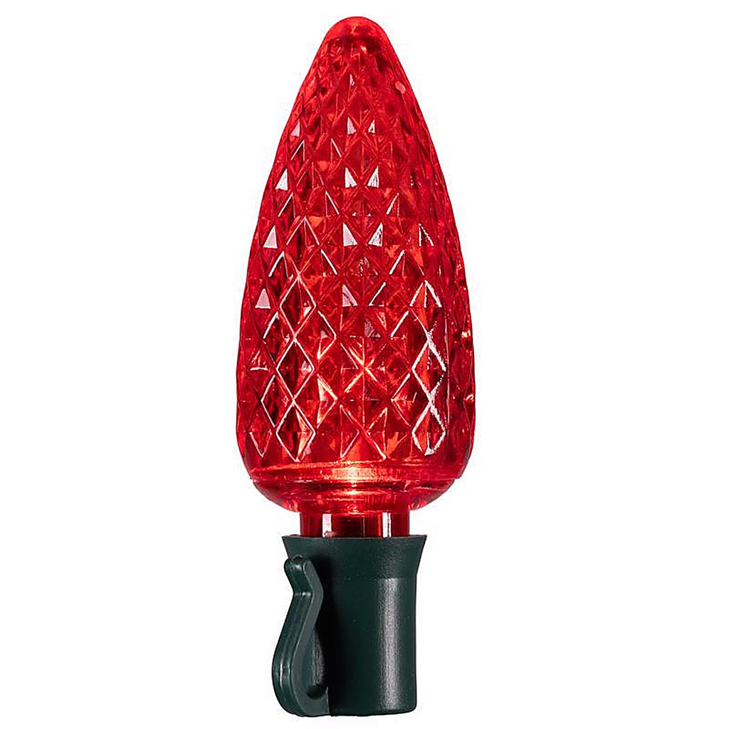 Celebrations - C925FRDA - Platinum LED C9 Red 25 ct String Christmas Lights 25 ft.
