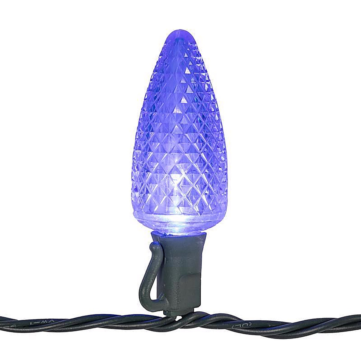 Celebrations - C925FMUSA - Platinum LED C9 Multicolored 25 ct String Christmas Lights 25 ft.