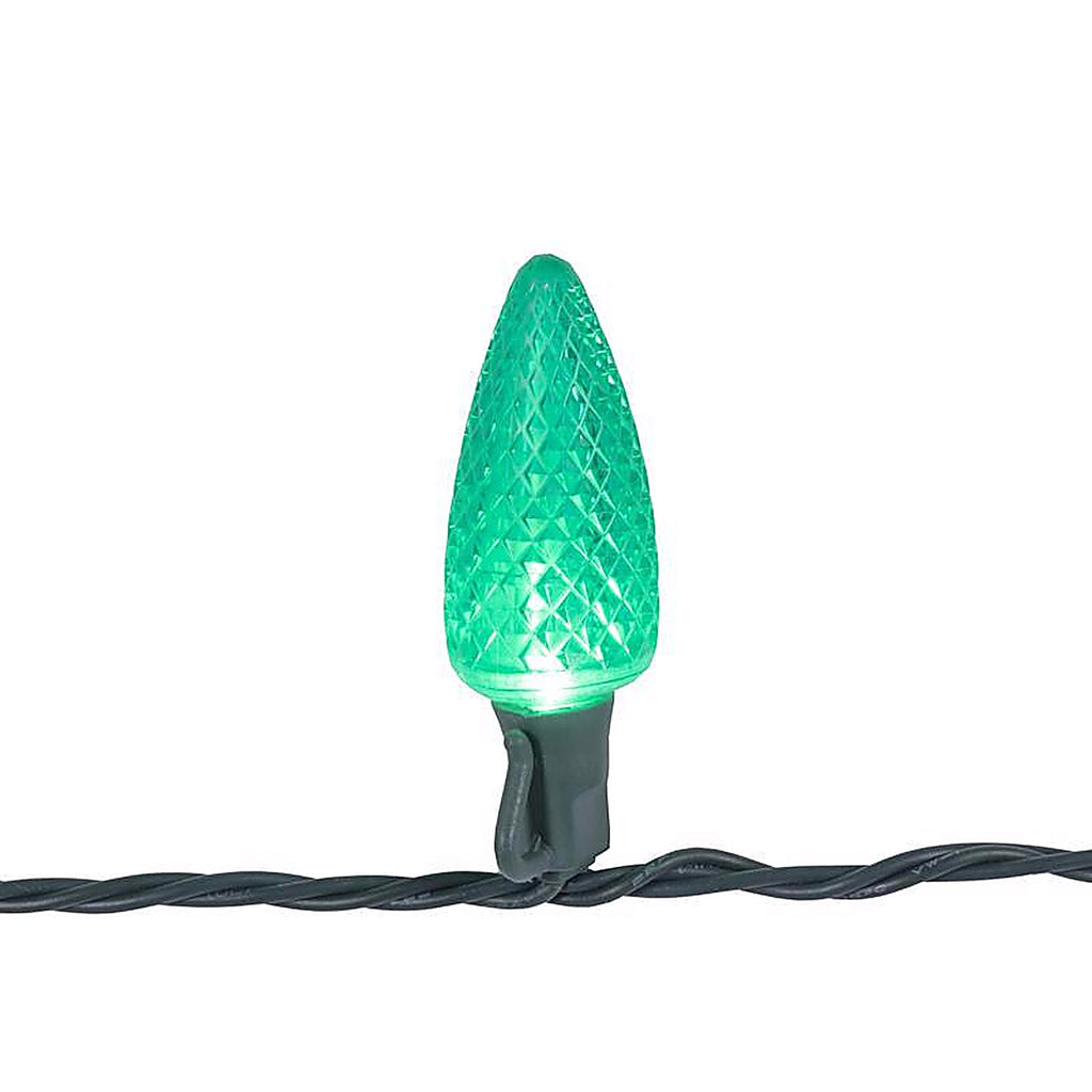 Celebrations - C925FTRSA - Platinum LED C9 Multicolored 25 ct String Christmas Lights 25 ft.