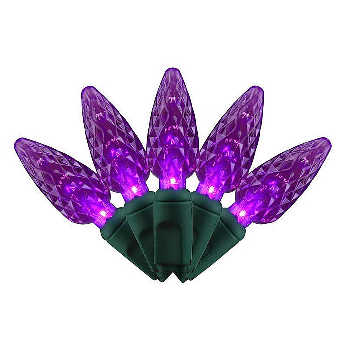 Celebrations - C6100PL3A - Purple 100 ct LED C6 Halloween String Lights