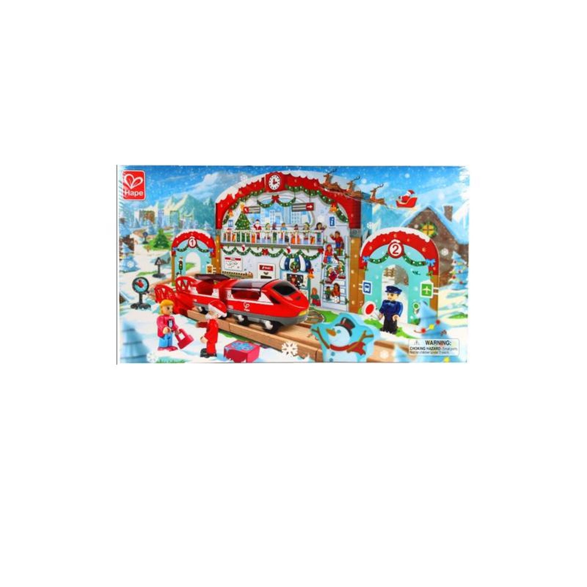 Hape - E3770 - Christmas Railway Railway Advent Calendar Wood 24 pc