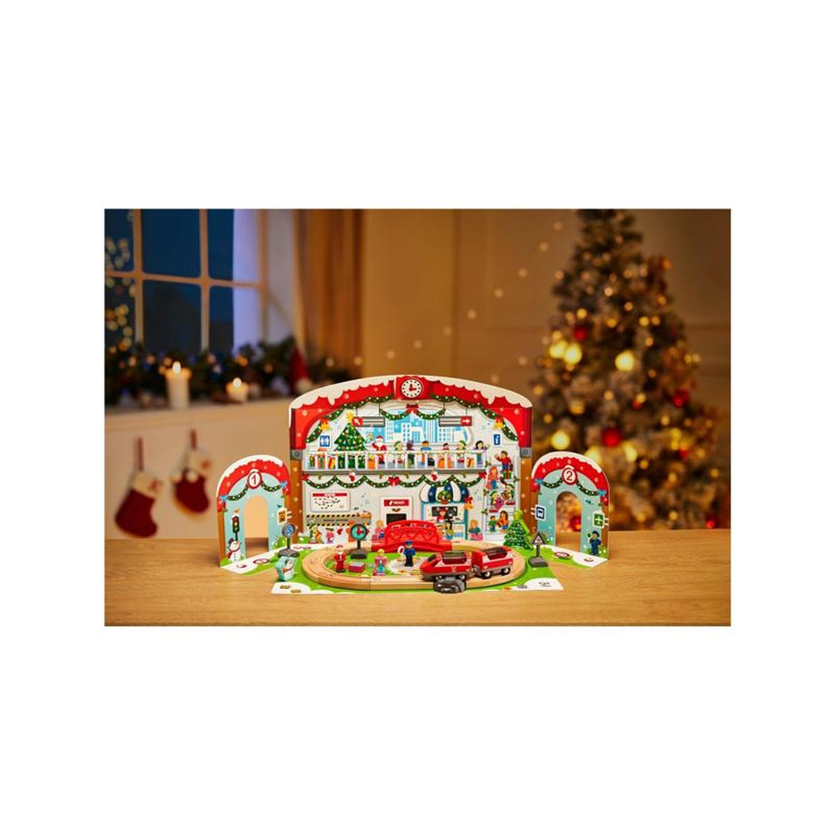 Hape - E3770 - Christmas Railway Railway Advent Calendar Wood 24 pc
