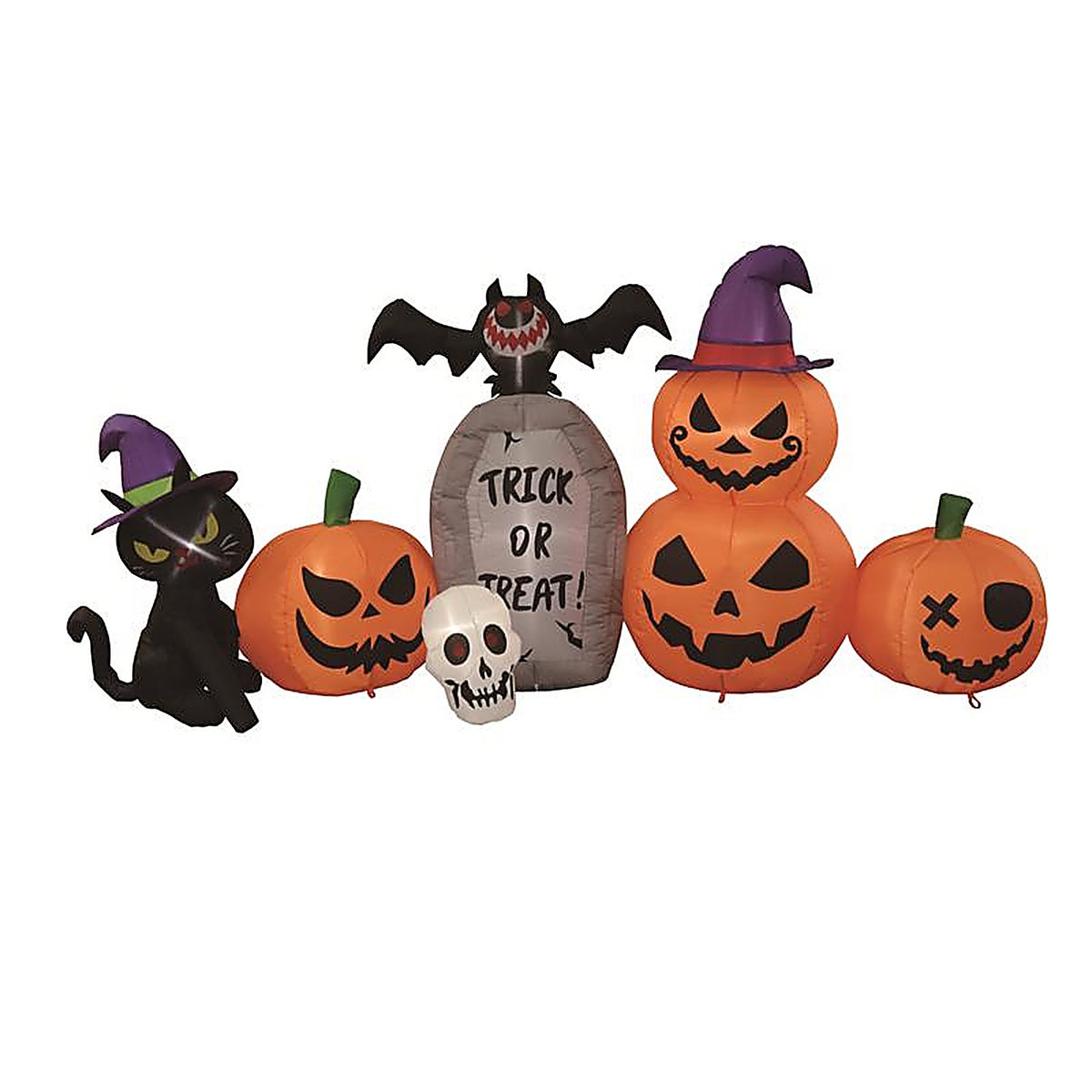 Celebrations - CHH21347-240 - 4 ft. Prelit Pumkin Family Inflatable