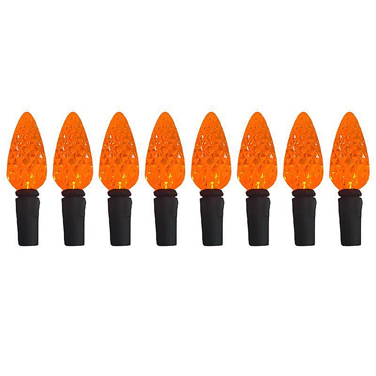 Celebrations - C6100OR3A - Orange 100 ct 2 in. LED C6 Halloween String Lights