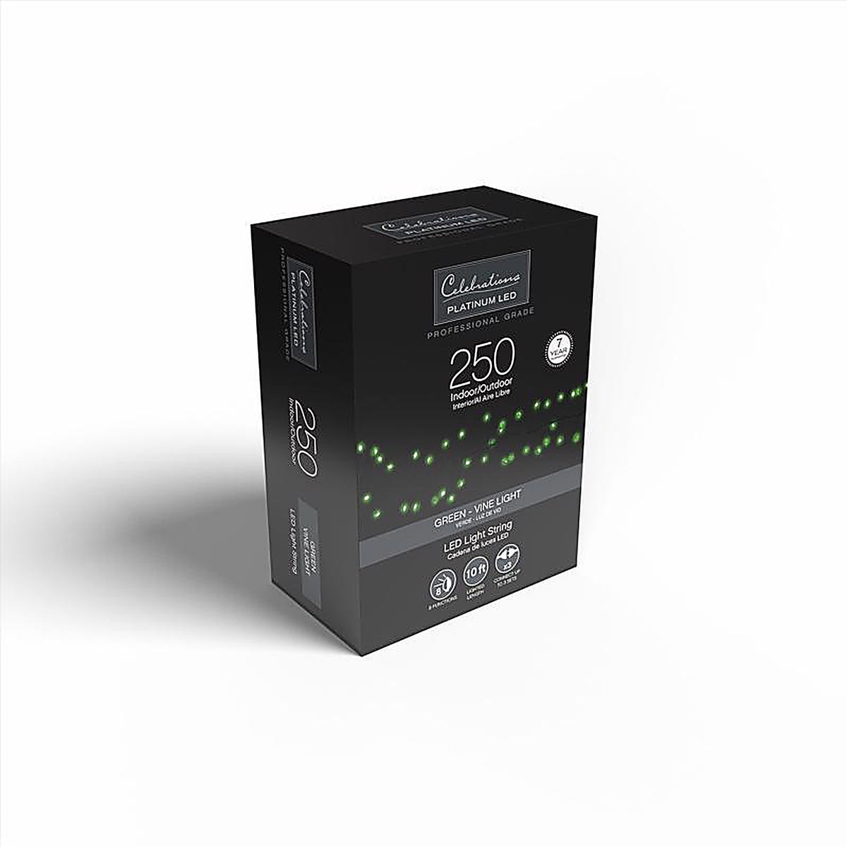Celebrations - BSCCX250GRA - LED Big Seed Cluster Green 250 ct String Christmas Lights