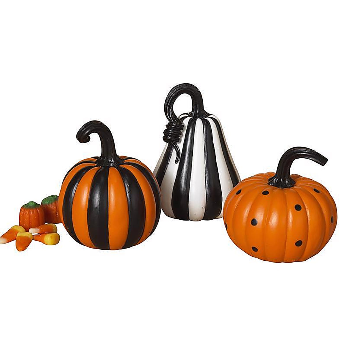 Gerson - 2533230 - 4.3 in. Assorted pumpkins Harvest Decor