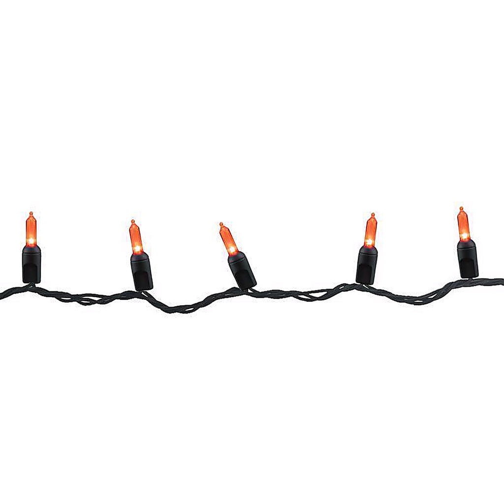 Celebrations - T5100OR3A - Orange 100 ct LED Mini Halloween String Lights