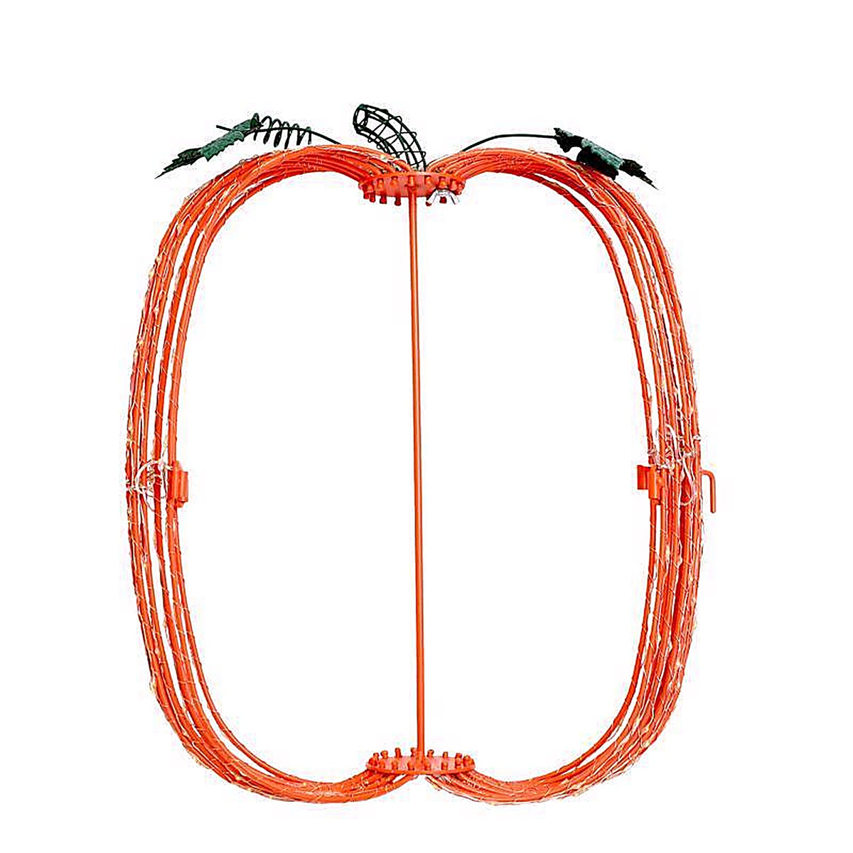 Celebrations - PMKTORA - White 216 ct 16 in. LED Prelit Tall Foldable Pumpkin Tabletop Decor
