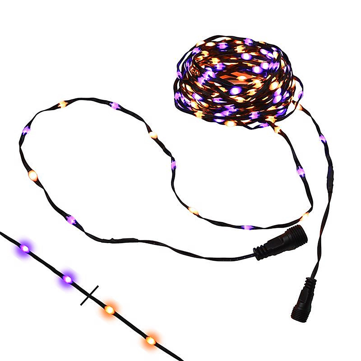Celebrations - RB100ORPL2A - Orange/Purple 100 ct LED Ribbon Lights