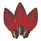 Holiday Bright Lights - 25LEDFC9TRDSA - LED C9 Red 25 ct Replacement Christmas Light Bulbs