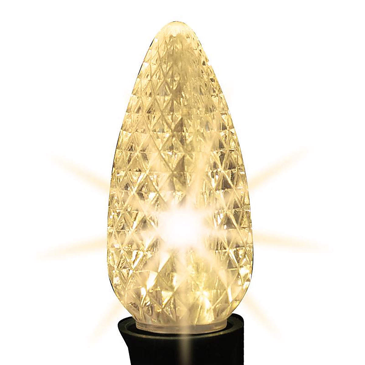 Holiday Bright Lights - 25LEDFC9TWWSA - LED C9 Warm White 25 ct Replacement Christmas Light Bulbs