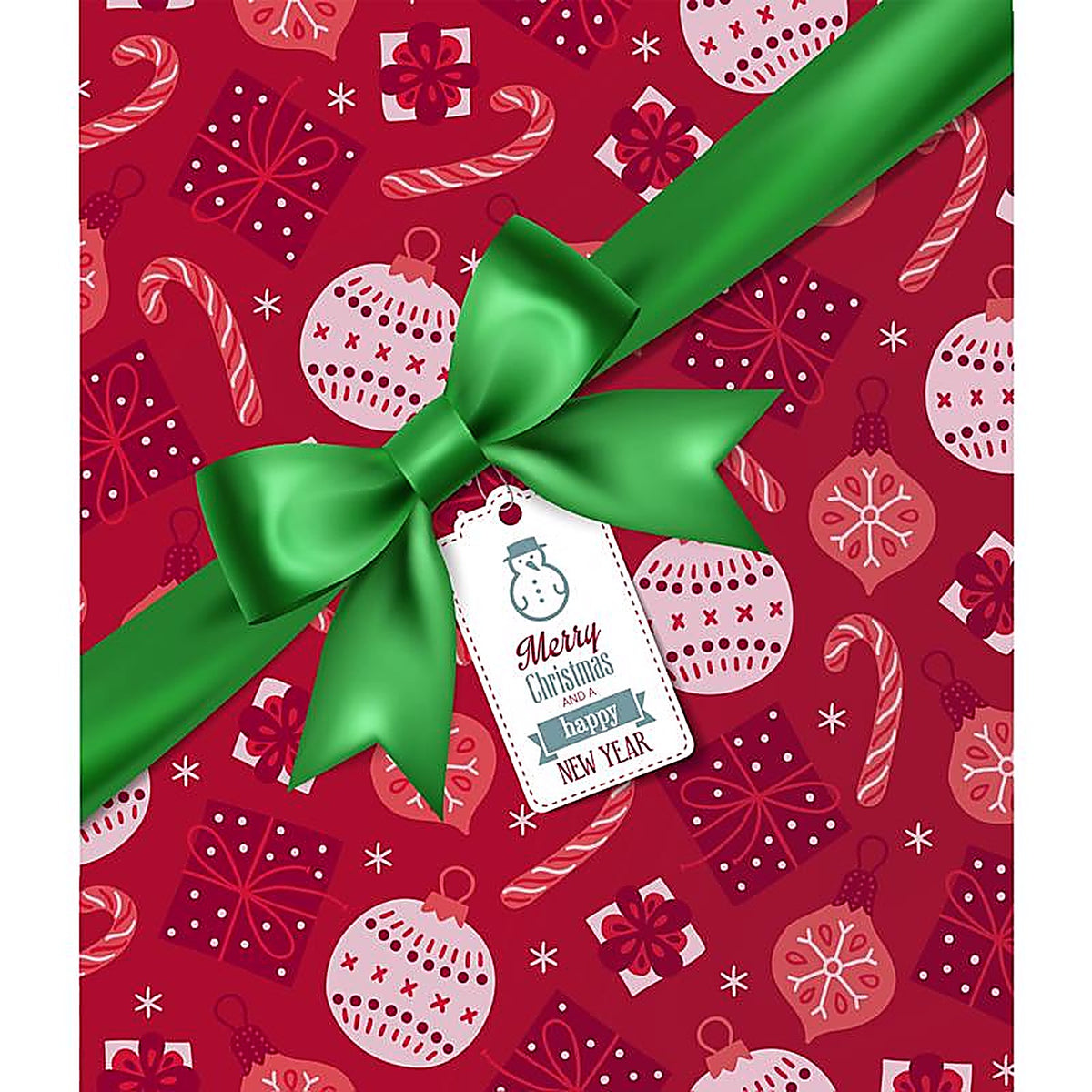 Celebrations - RE1-07-08-002 - Merry Christmas & Happy New Year 7 ft. x 8 ft. Garage Door Cover