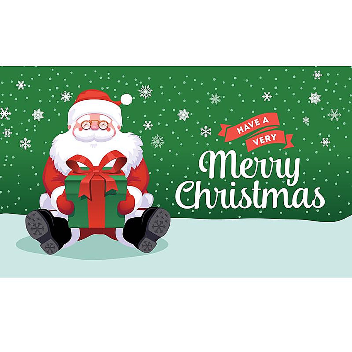 Celebrations - RE2-07-16-005 - Have a Merry Christmas 7 ft. x 16 ft. Garage Door Cover