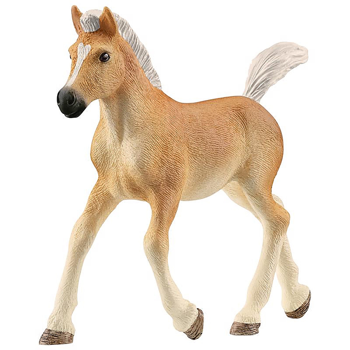 Schleich - 13951 - Haflinger Horse Foal Figurine Snow White 1 pc