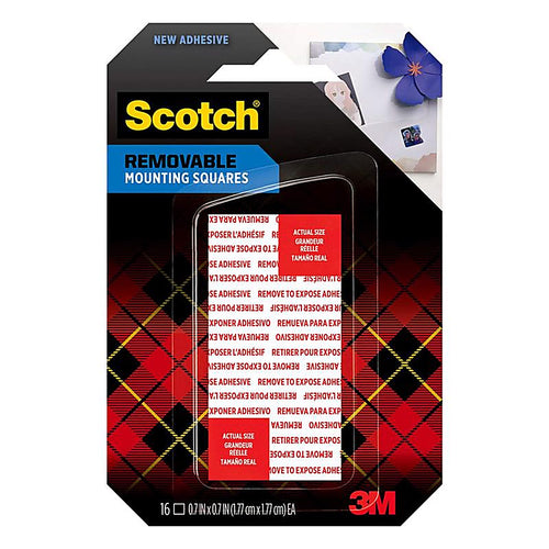 3M - 108 - Scotch Double Sided 1 in. W x 1 in. L Mounting Squares White