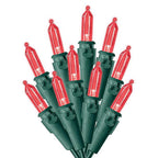 Celebrations - 40843-71 - LED Mini Red 100 count String Christmas Lights 24.75 ft.