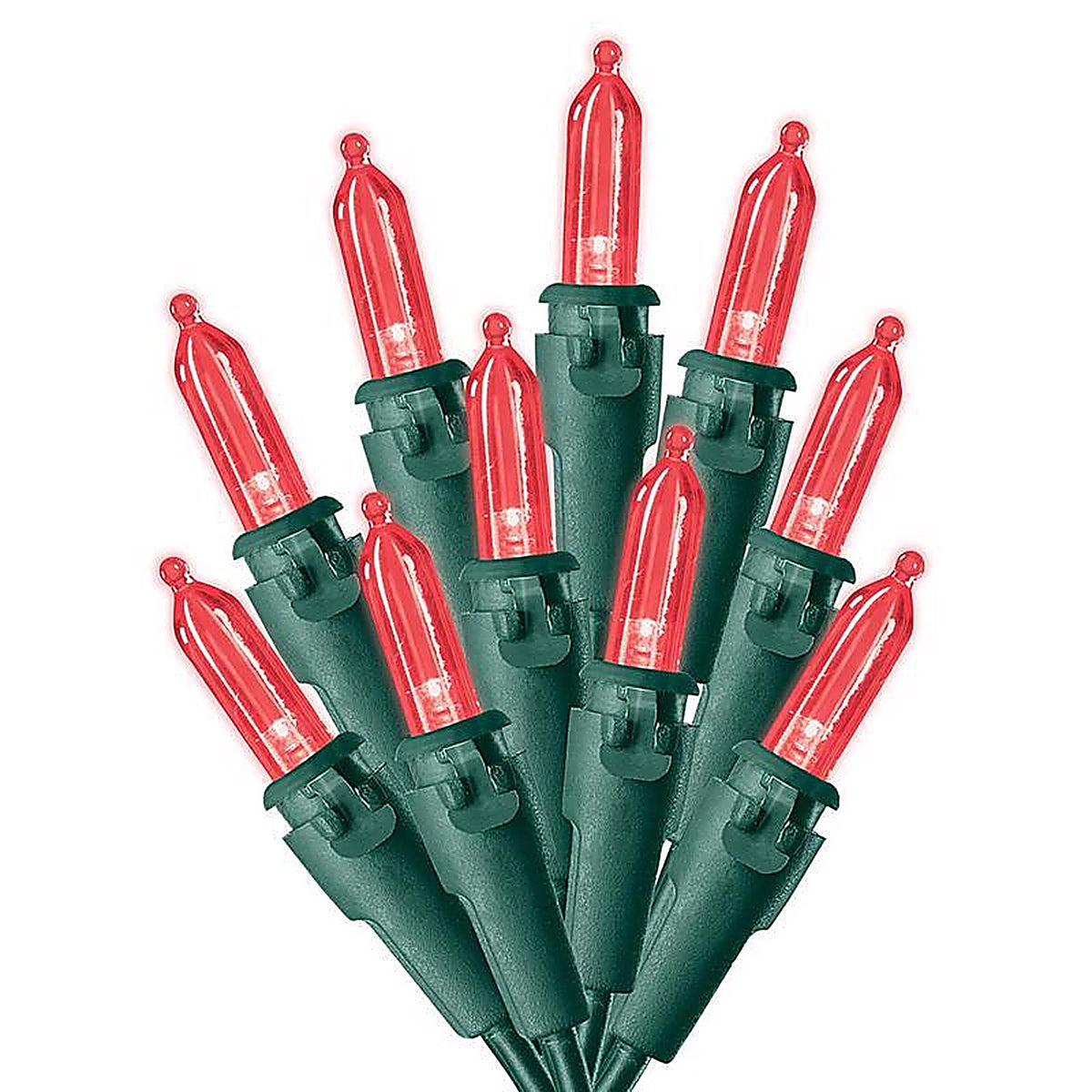 Celebrations - 40843-71 - LED Mini Red 100 count String Christmas Lights 24.75 ft.