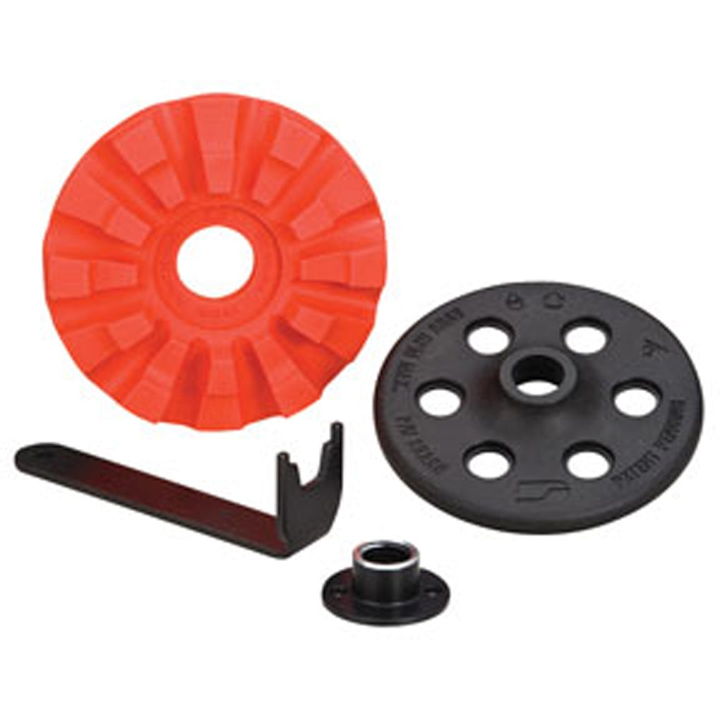 DYNABRADE - 92295 - 4 in (102 mm) Dia. RED-TRED Eraser Disc Assembly