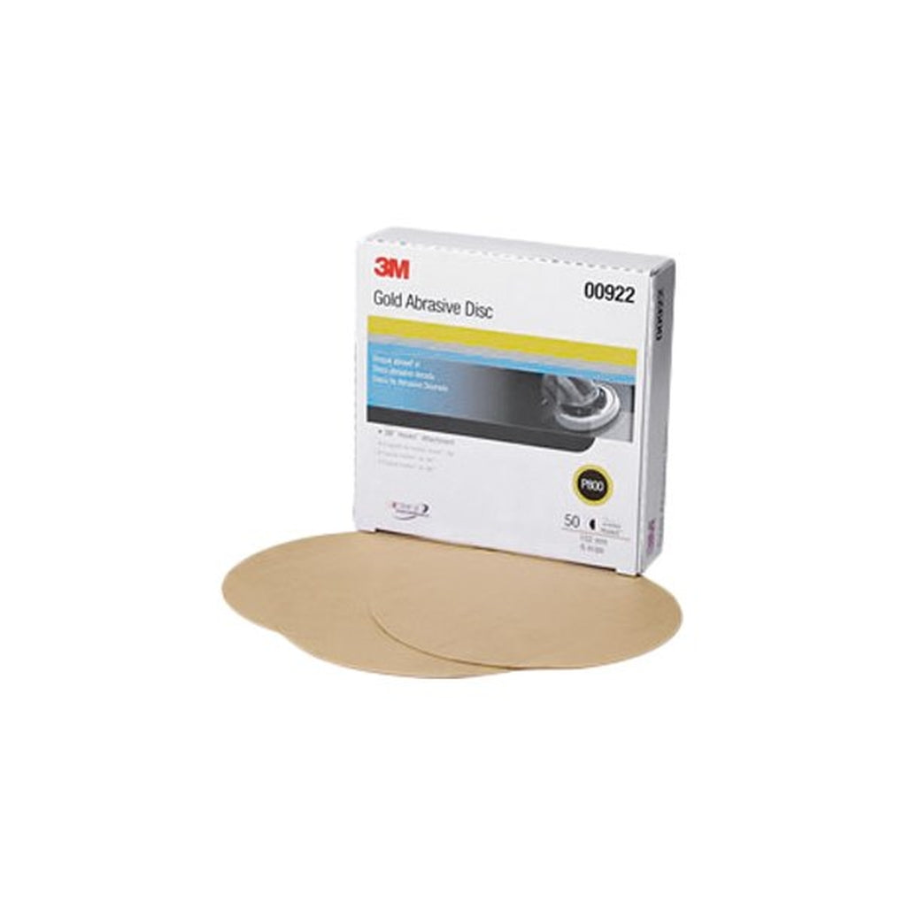 3M - 00922 - Hookit Gold Paper Disc 216U, 6 in, P800