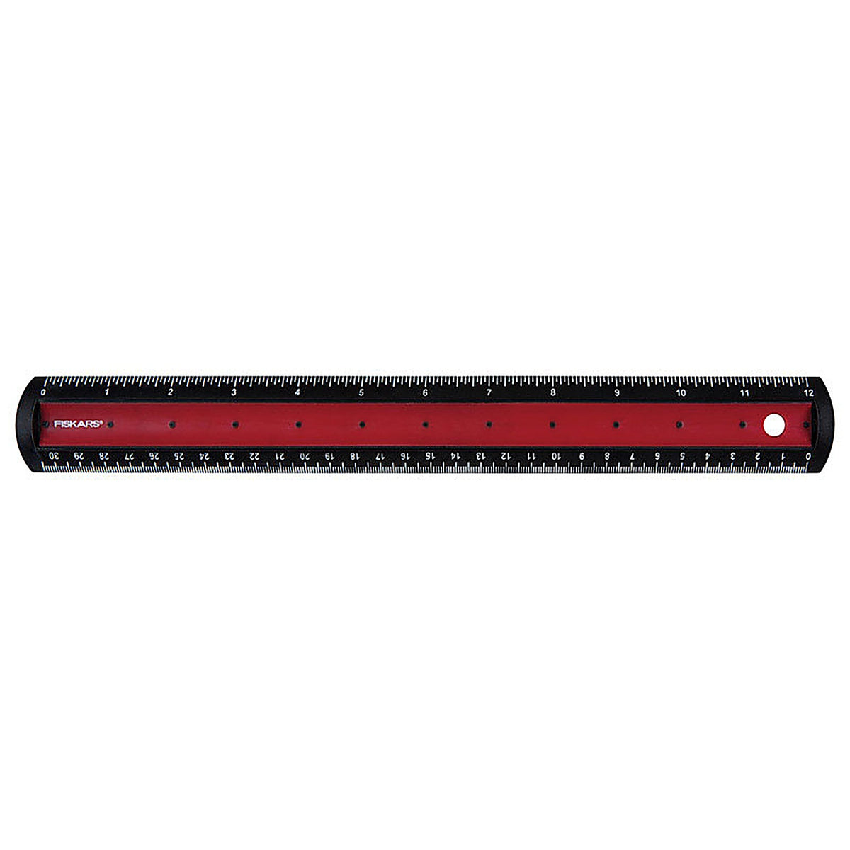 Fiskars - 187100-1001 - 12 in. L x 1 in. W Plastic Ruler Metric and SAE
