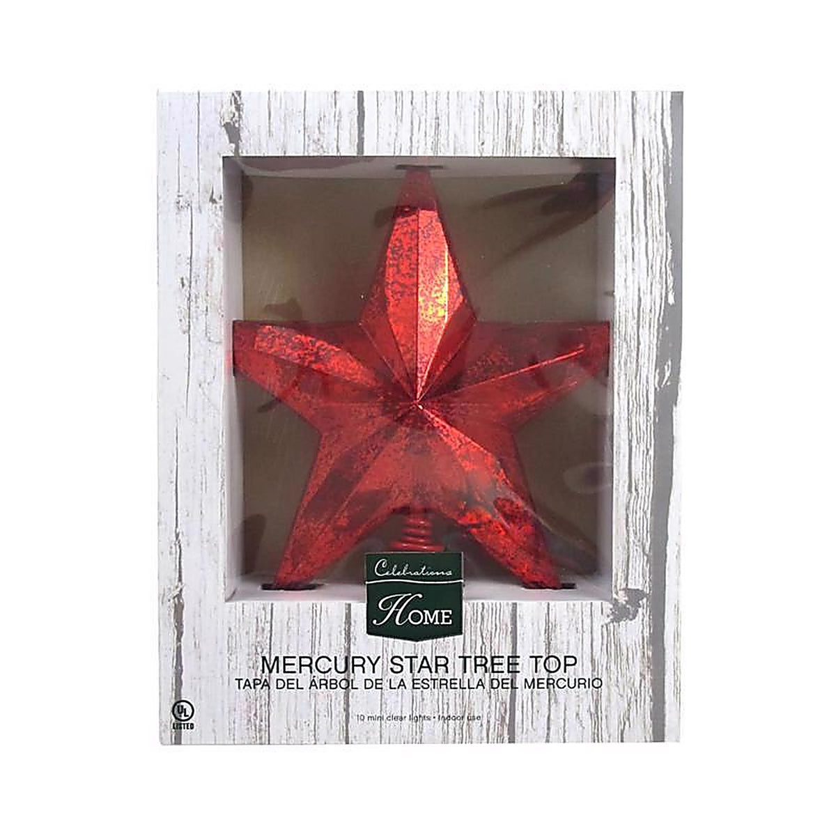 Celebrations - 49056A-71 - Assorted Christmas Star Tree Topper