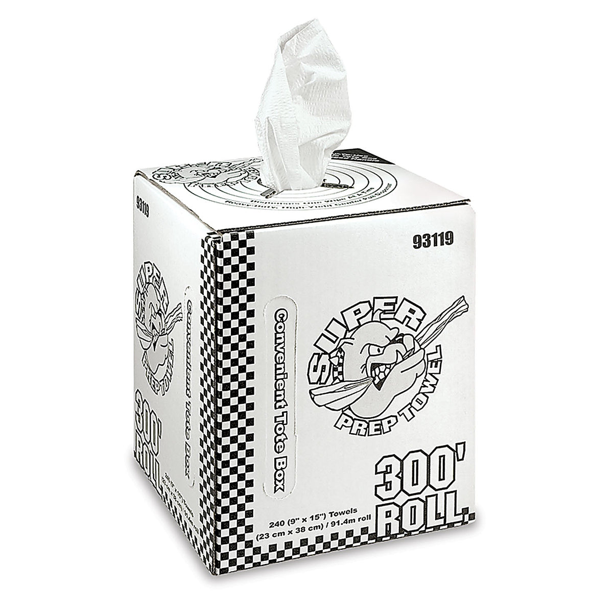 MDI Wipes - 93119 - SUPER RAG OPTIMUM PERFORMANCE, WHITE PREP TOWEL, 9X15, 240/ROLL IN TOTE BOX