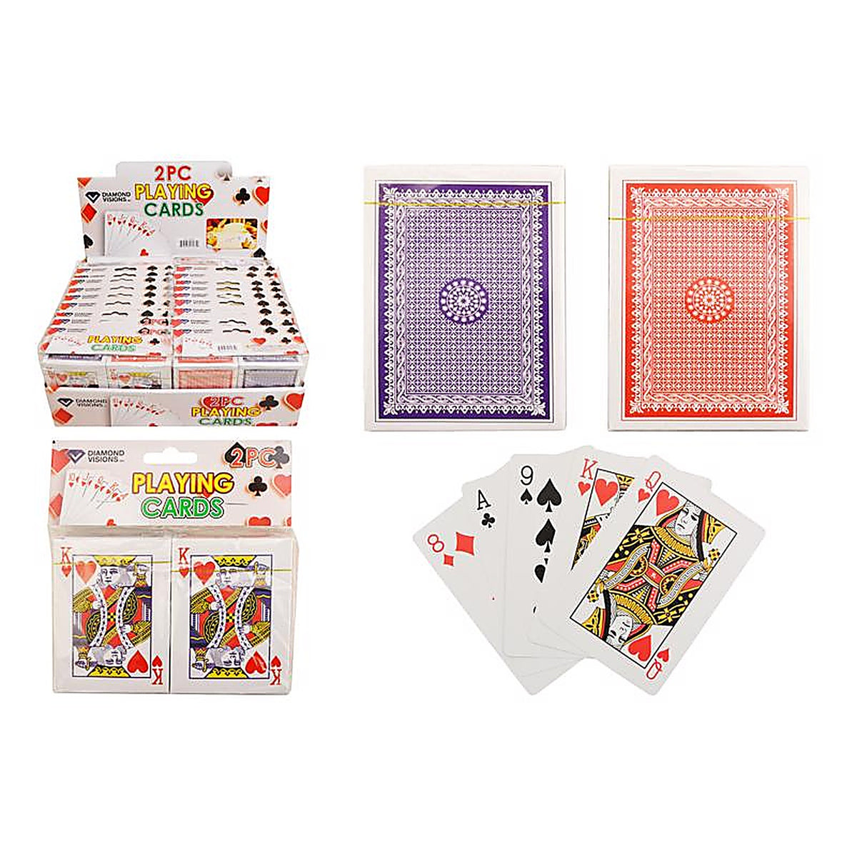 Diamond Visions - 11-1535 - Playing Cards Plastic Assorted