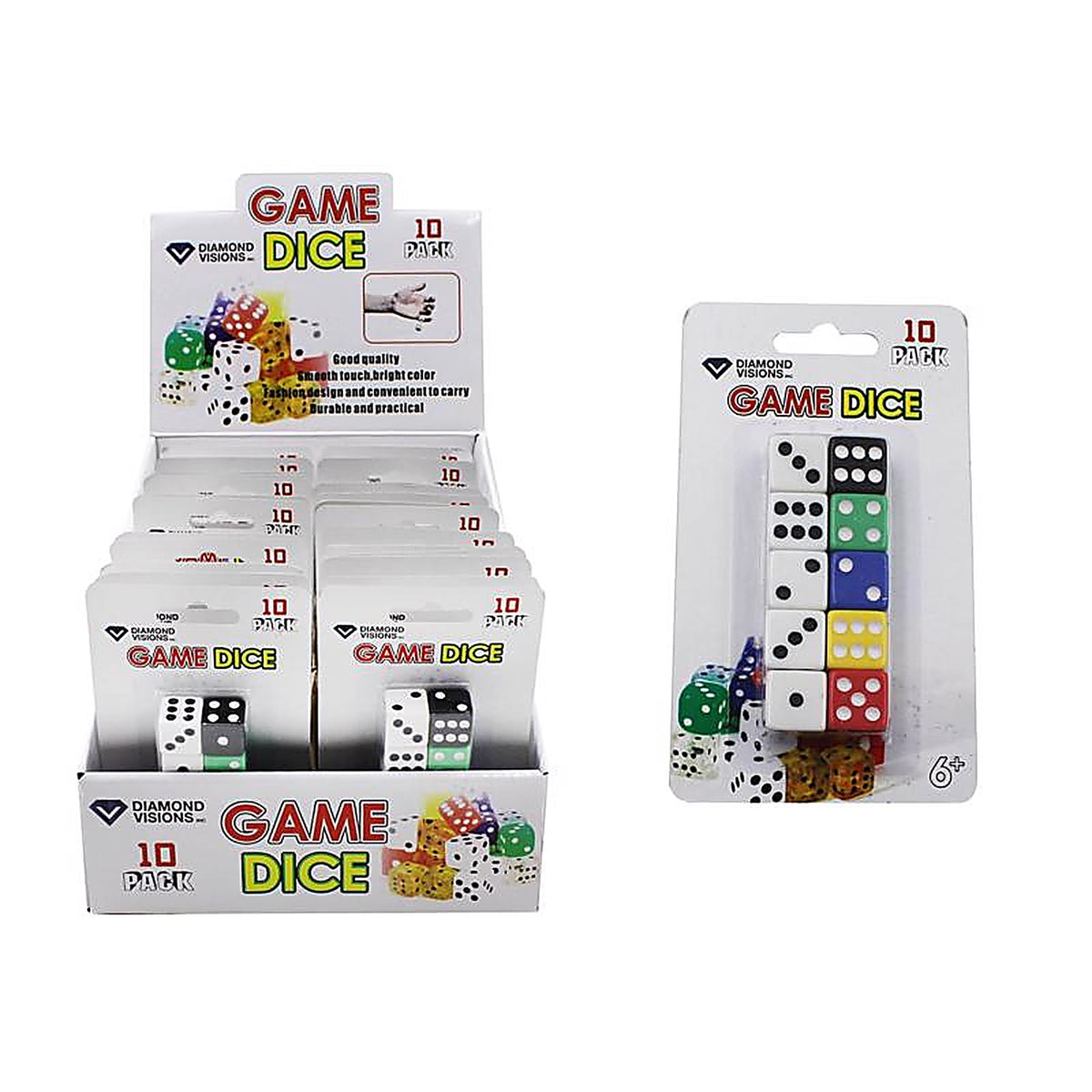 Diamond Visions - 11-1557 - Dice Plastic Assorted