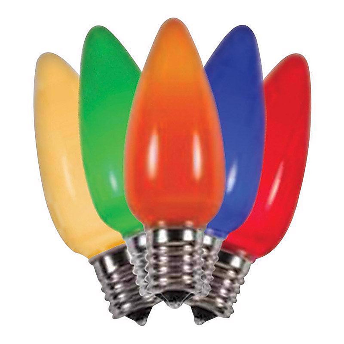 Holiday Bright Lights - BU25LEDSC9-OMUA - LED C9 Multi-color 25 count Replacement Christmas Light Bulbs