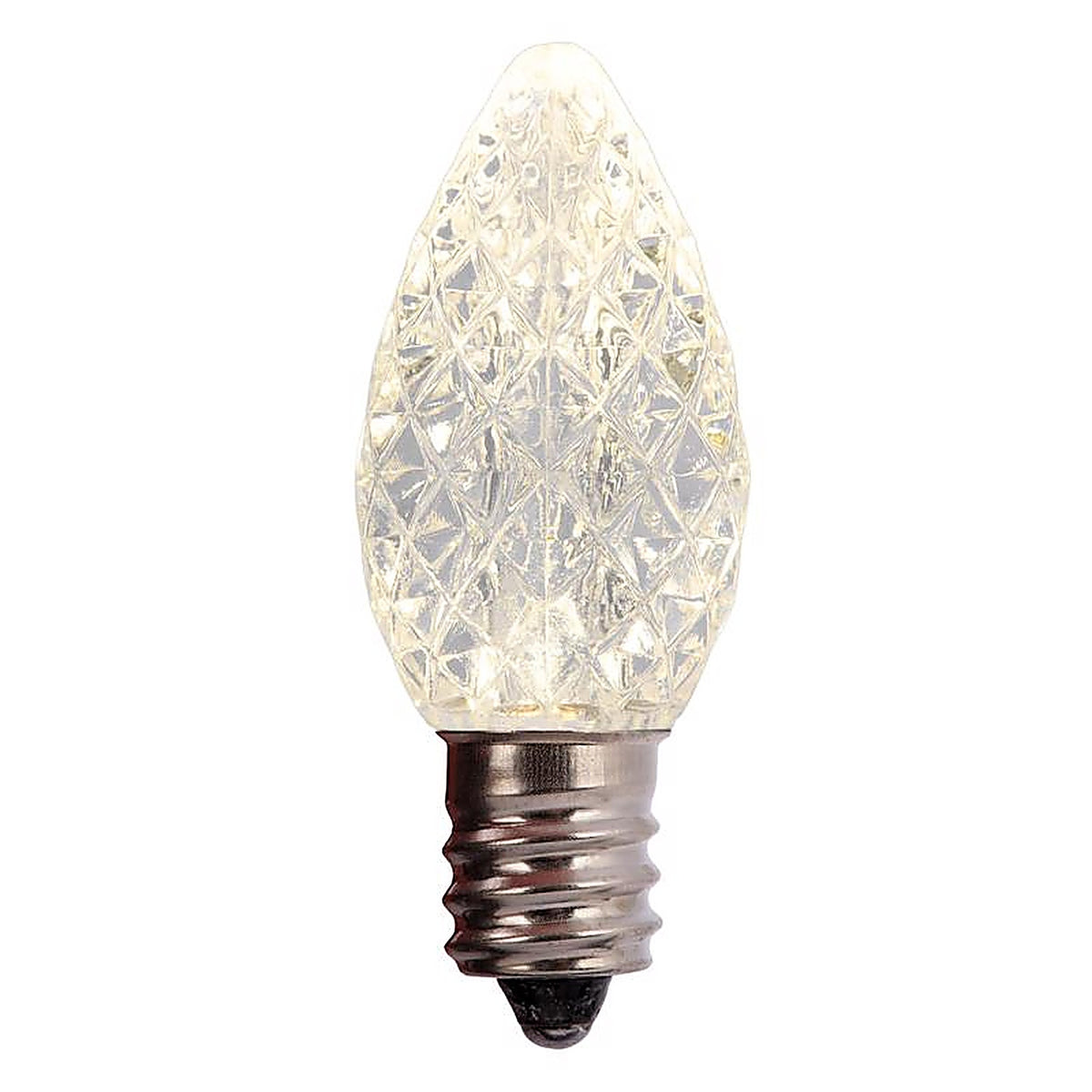 Holiday Bright Lights - BU25LEDFC7-TWWA - LED C7 Clear/Warm White 25 count Replacement Christmas Light Bulbs