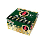 Holiday Bright Lights - BU25LEDFC9-TRDA - LED C9 Red 25 count Replacement Christmas Light Bulbs