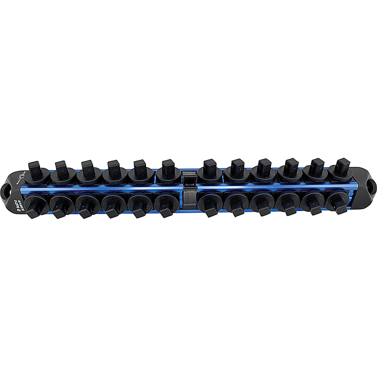 Astro Pneumatic - 938VB - 3/8 Inch Drive V12 Locking Magnetic Socket Organizer for 24 Sockets + Ratchet - Blue