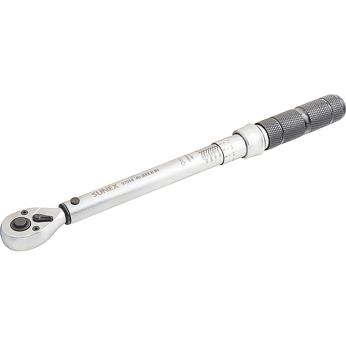 Sunex - 97014 - 1/4 Inch Drive 40-200 in-lbs. (4 22 Nm) Dual-Direction Torque Wrench