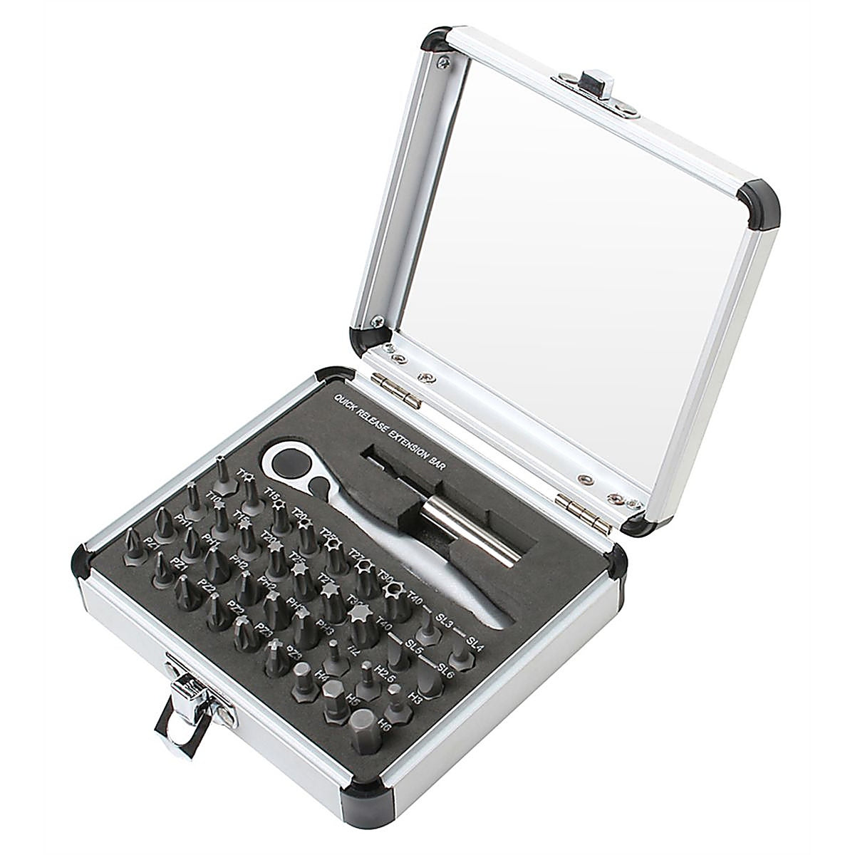 Sunex Tools - 9726 - 38 Pc. Mini Ratchet and Bit Set