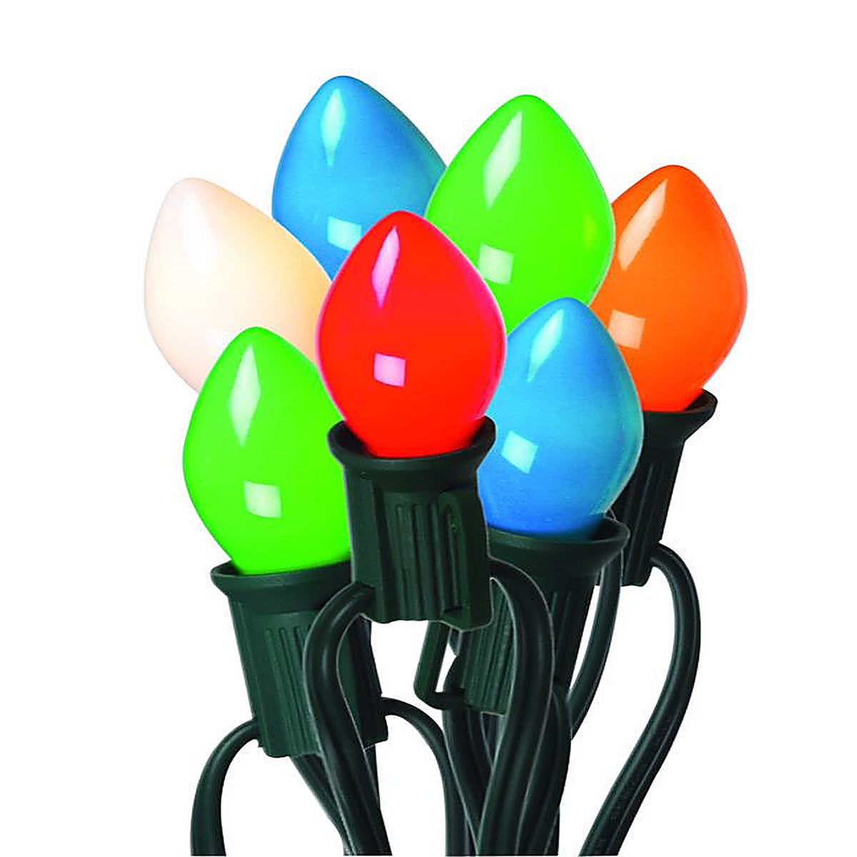 Celebrations - B4BG4211 - Incandescent C7 Multi-color 25 count String Christmas Lights 25 ft.