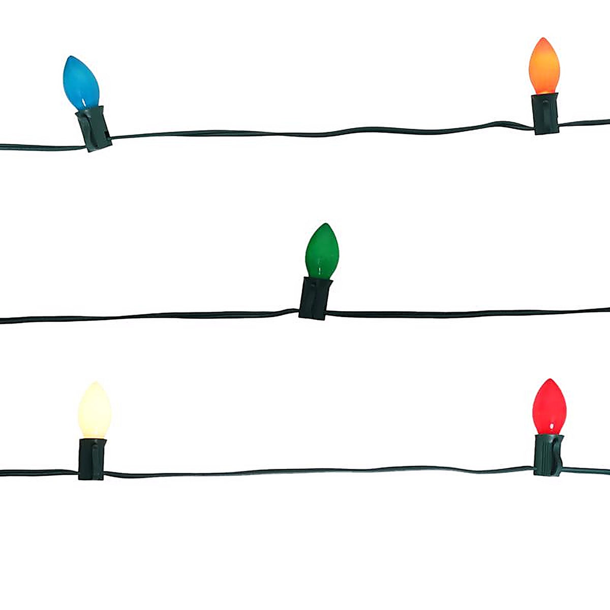 Celebrations - B4BG4211 - Incandescent C7 Multi-color 25 count String Christmas Lights 25 ft.