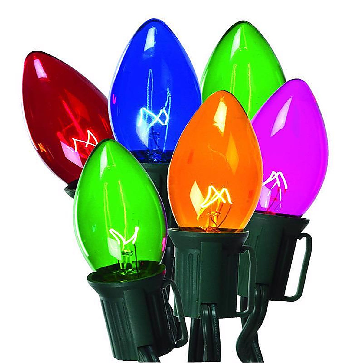 Celebrations - C42U4211 - Incandescent C9 Multi-color 25 count String Christmas Lights 25 ft.