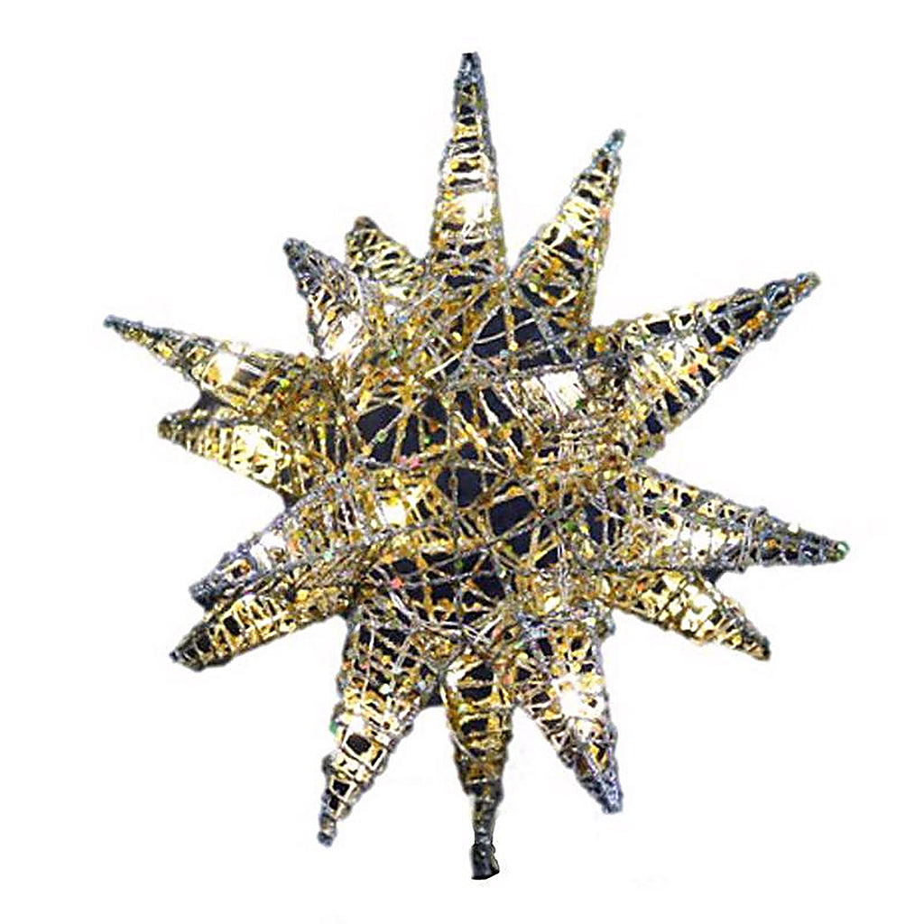 Celebrations - 49236-71 - LED Gold Microdot Star Tree Topper