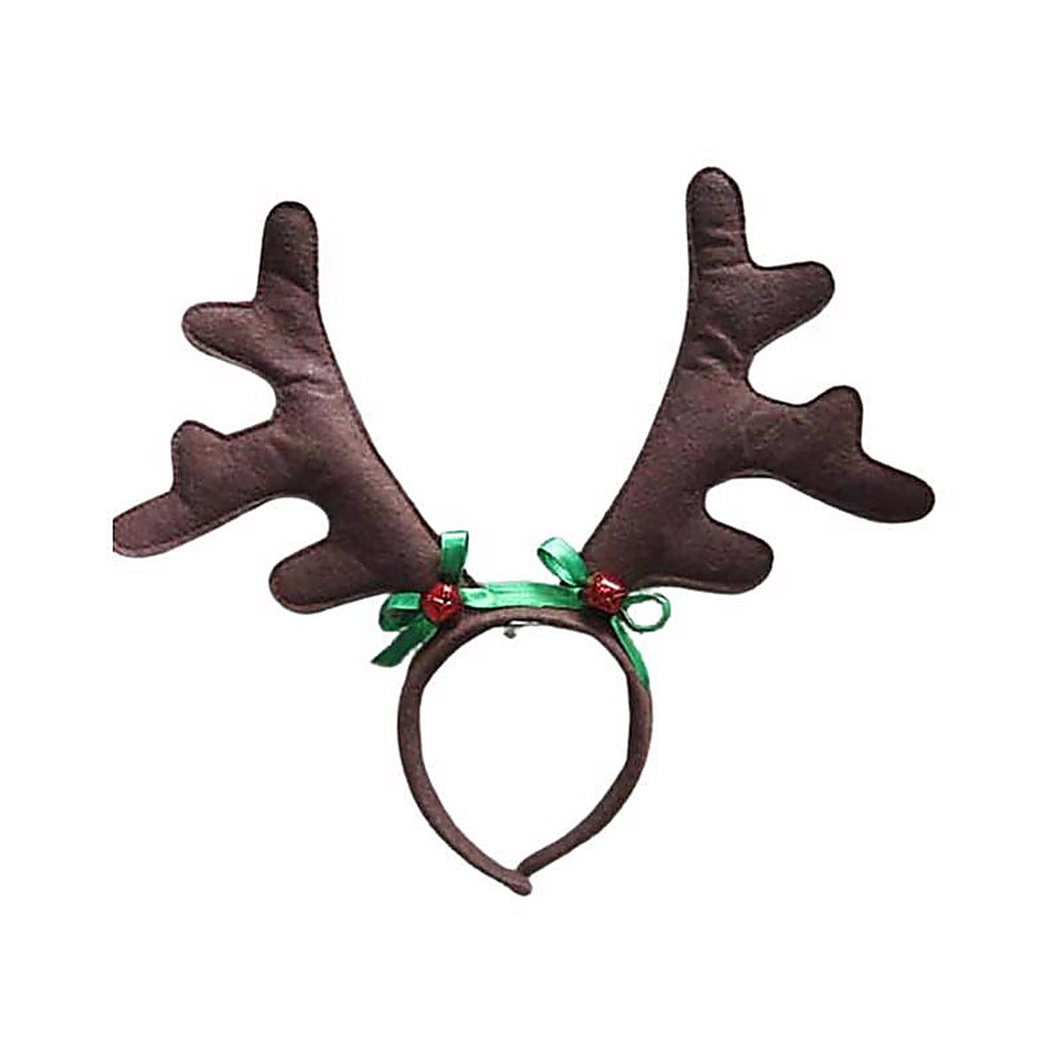 Dyno - 0408615-3AC - Brown Christmas Antlers With Bows Headband