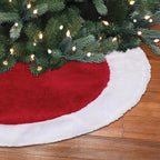 Dyno - 2186809-1AC - Red Plush Tree Skirt Christmas Decoration
