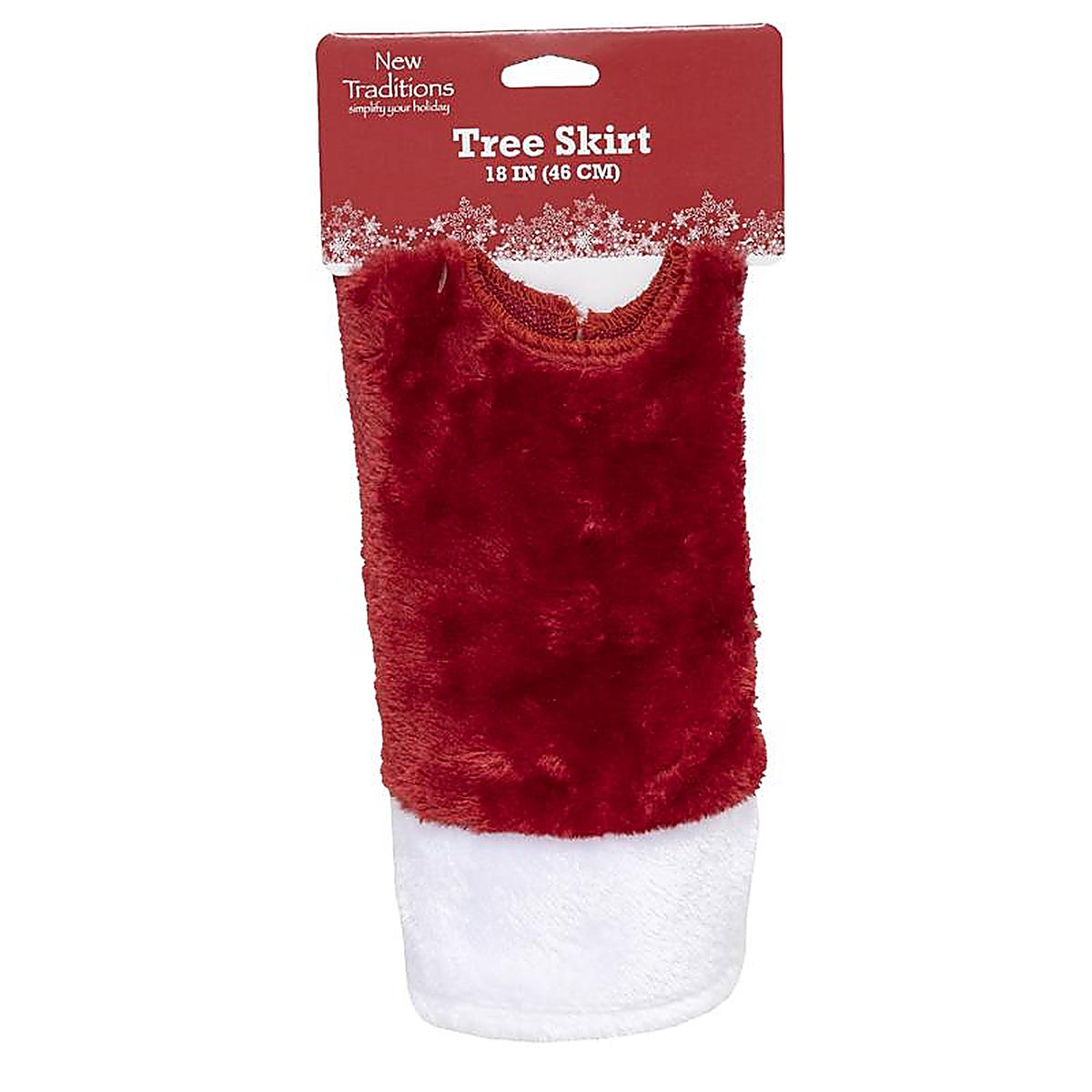 Dyno - 2186809-1AC - Red Plush Tree Skirt Christmas Decoration