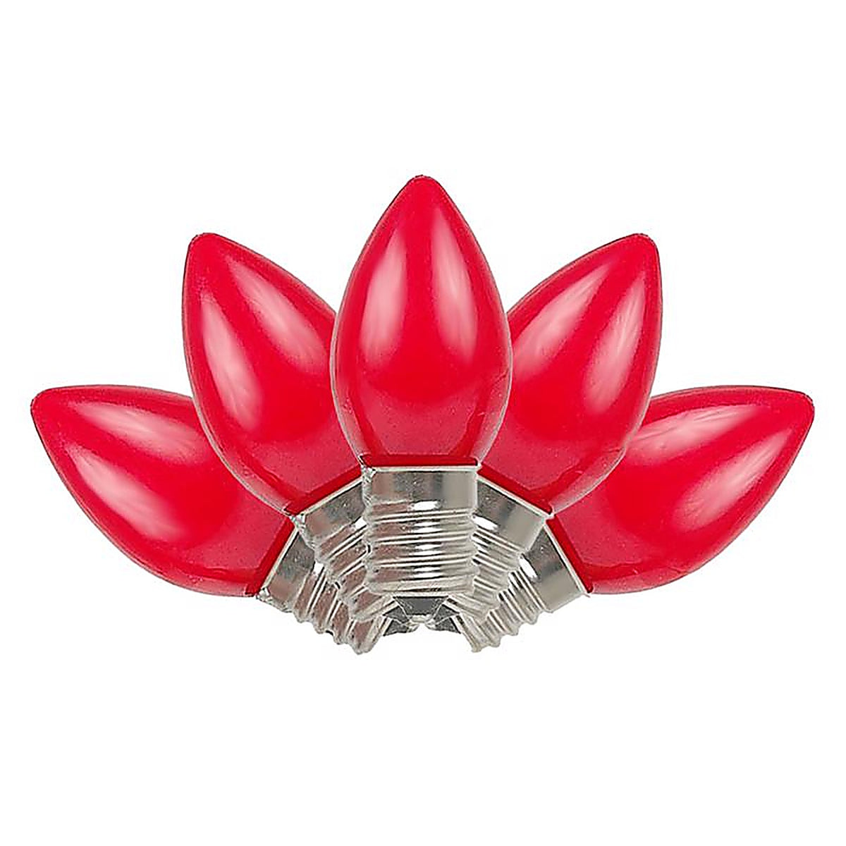 Celebrations - UYTY2511 - Incandescent Red 4 count Replacement Christmas Light Bulbs
