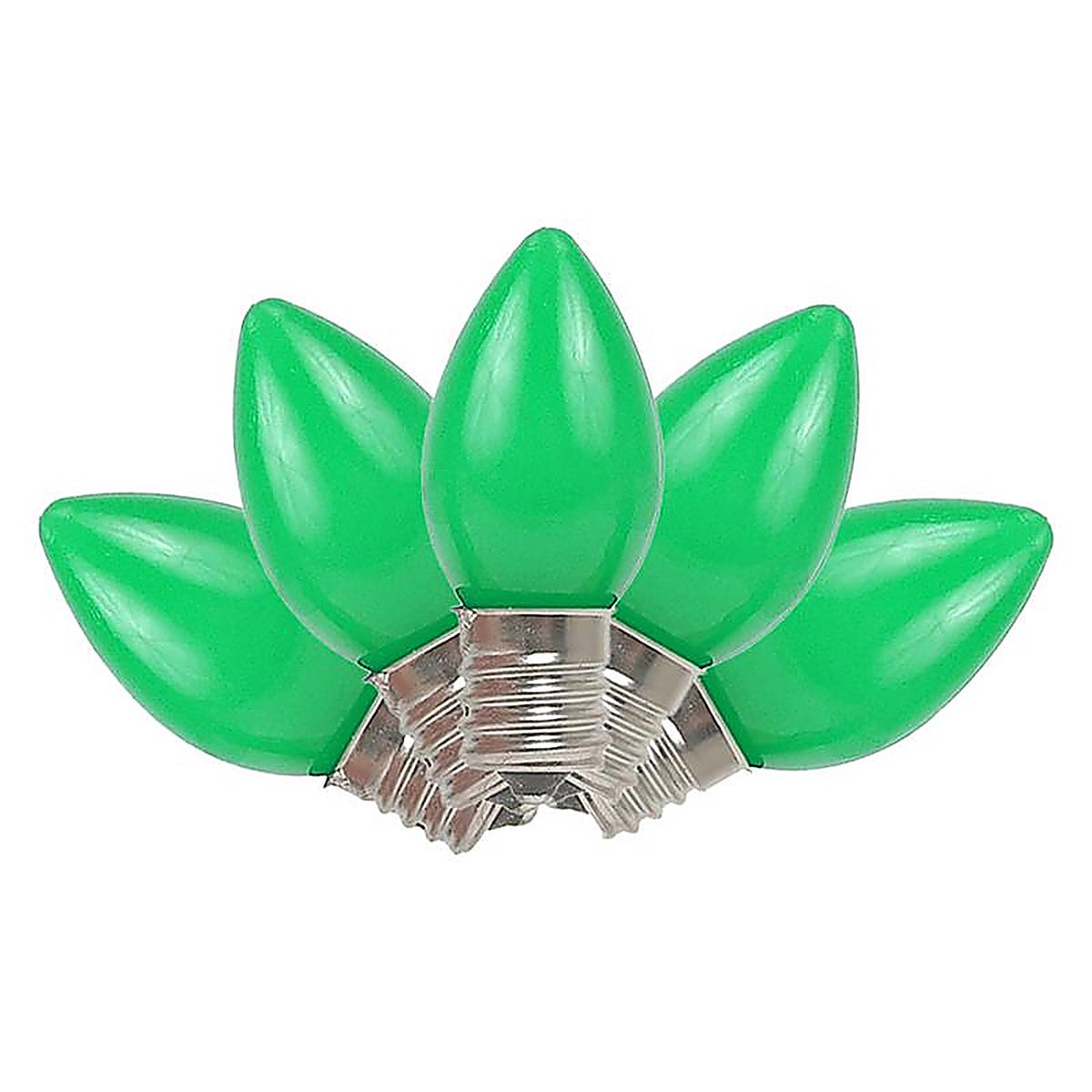 Celebrations - UYTY2711 - Incandescent Green 4 count Replacement Christmas Light Bulbs