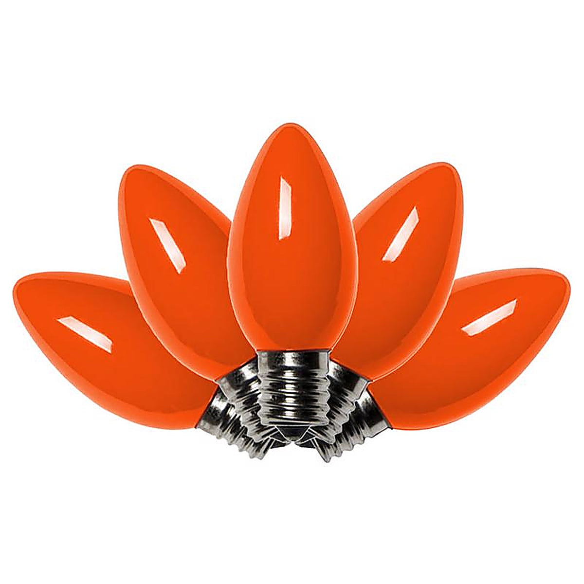 Celebrations - UTTY2E11 - Incandescent C9 Orange 4 count Replacement Christmas Light Bulbs