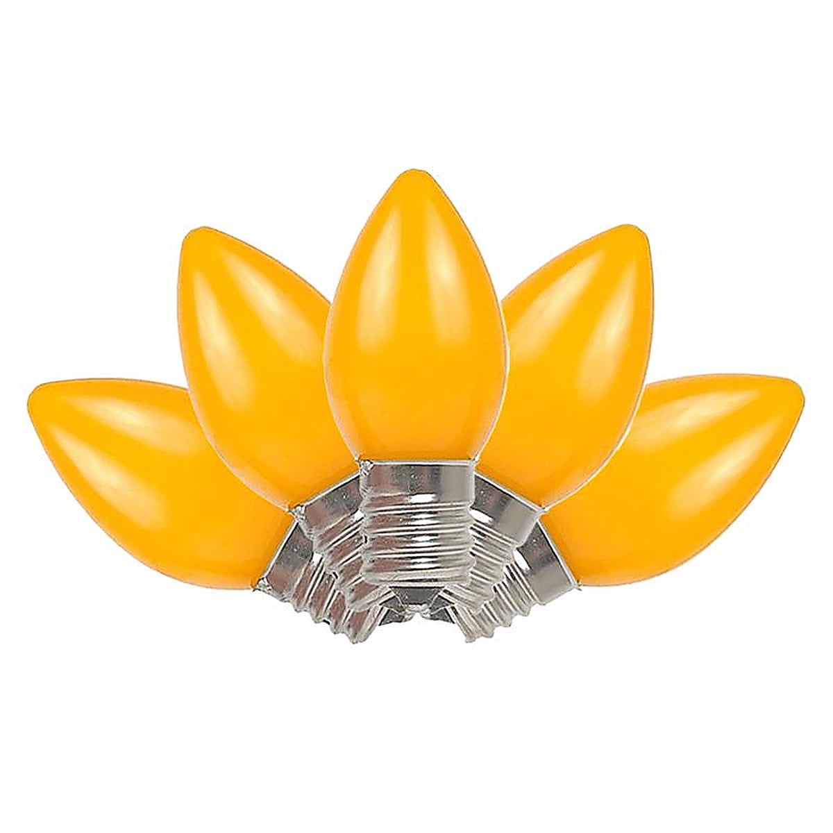 Celebrations - UYTY2E11 - Incandescent Orange 4 count Replacement Christmas Light Bulbs