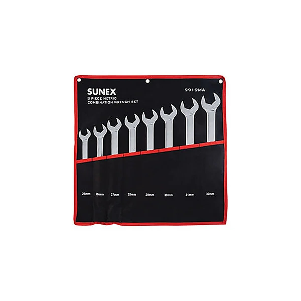 Sunex Tools - 9919MA - FULLY POLISHED METRIC V-GROOVE COMBINATION WRENCH SET