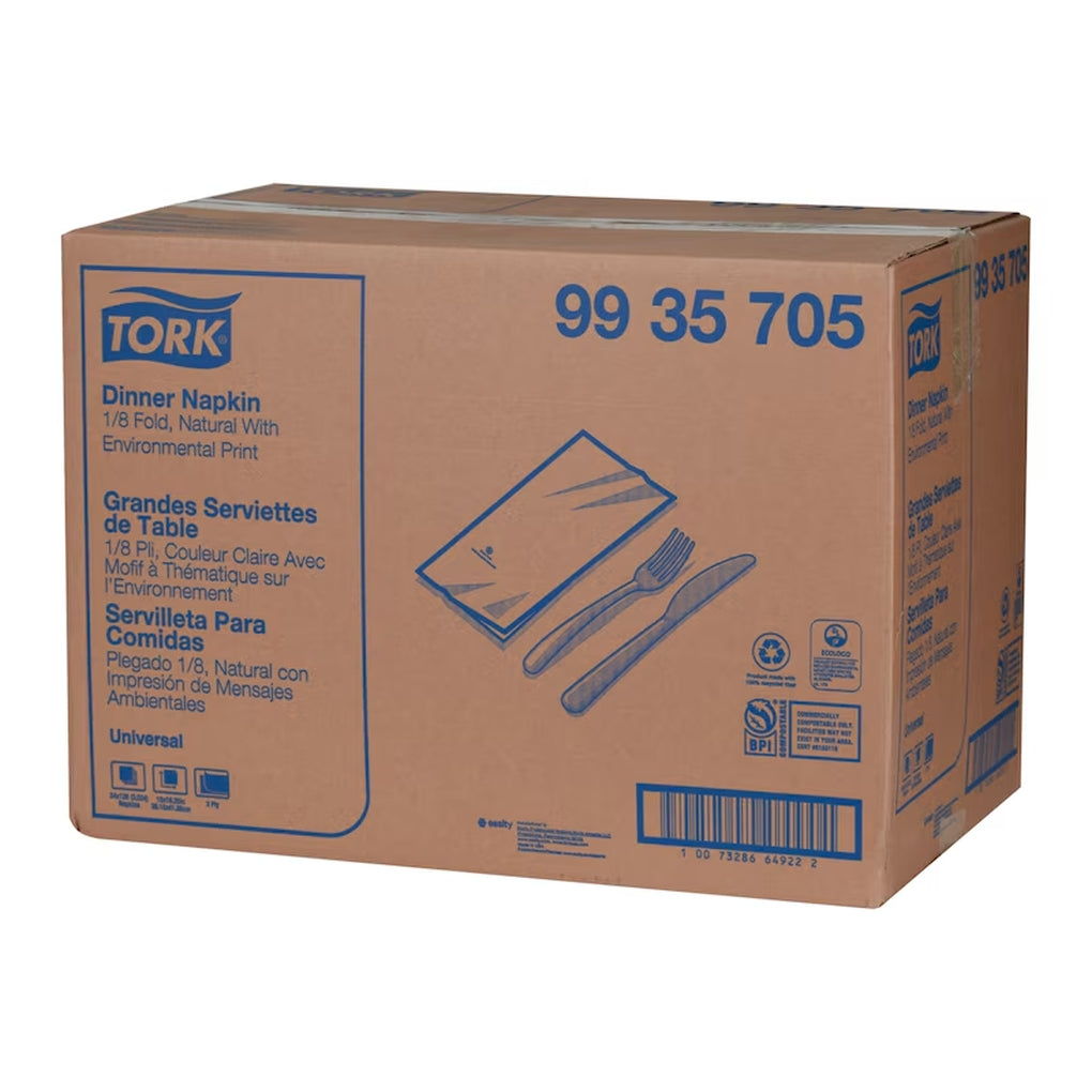 Tork - 9935705 - Universal Natural Dinner Napkin - 24/Case